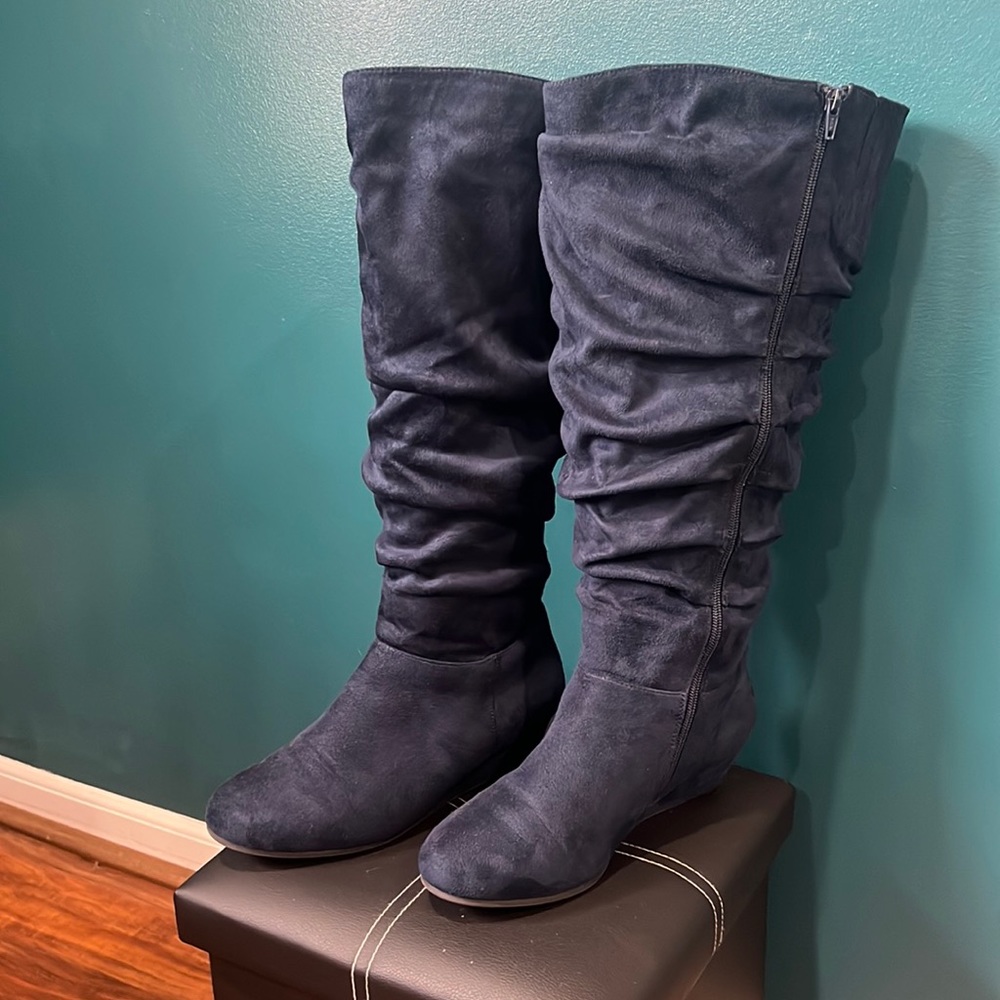 Like New - Royal Blue Wedge boot
